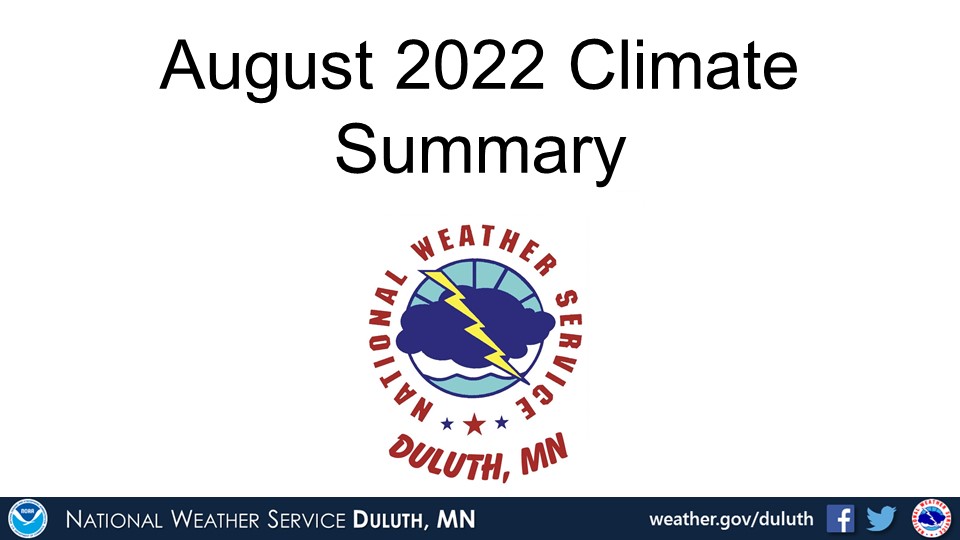 August 2022 Climate Summary