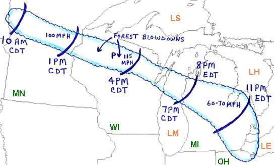 Phillips Wisconsin Independence Day Derecho Of 1977