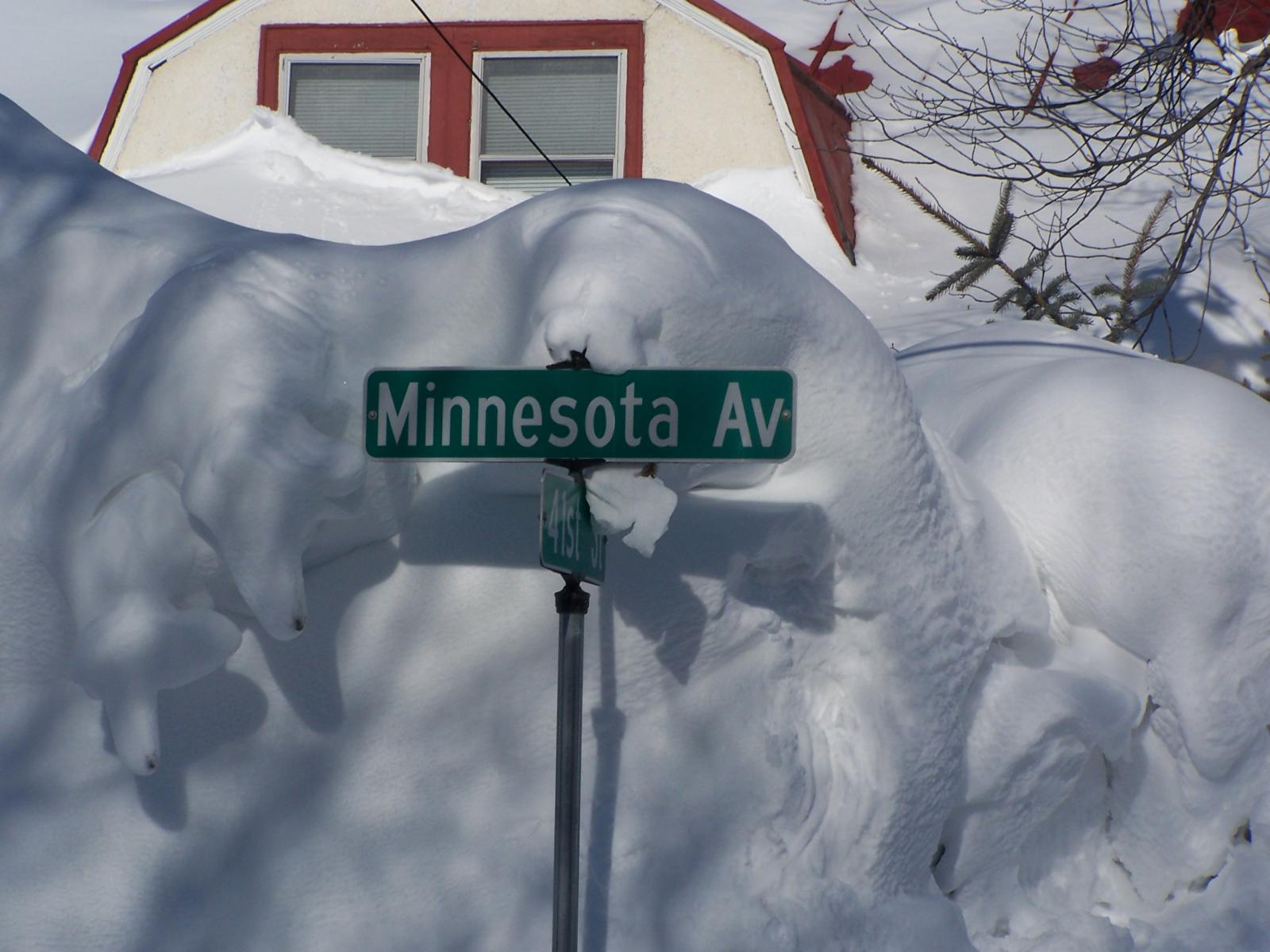 Image result for High drifts of snow and ice in Minnesota