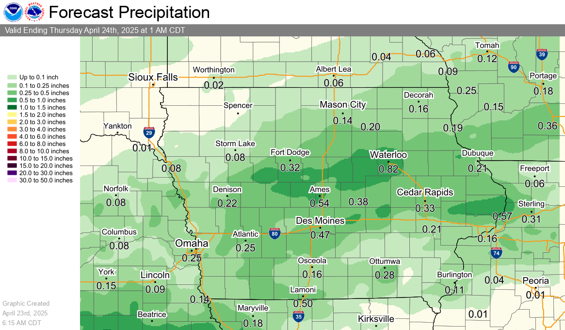 24 Hour QPF