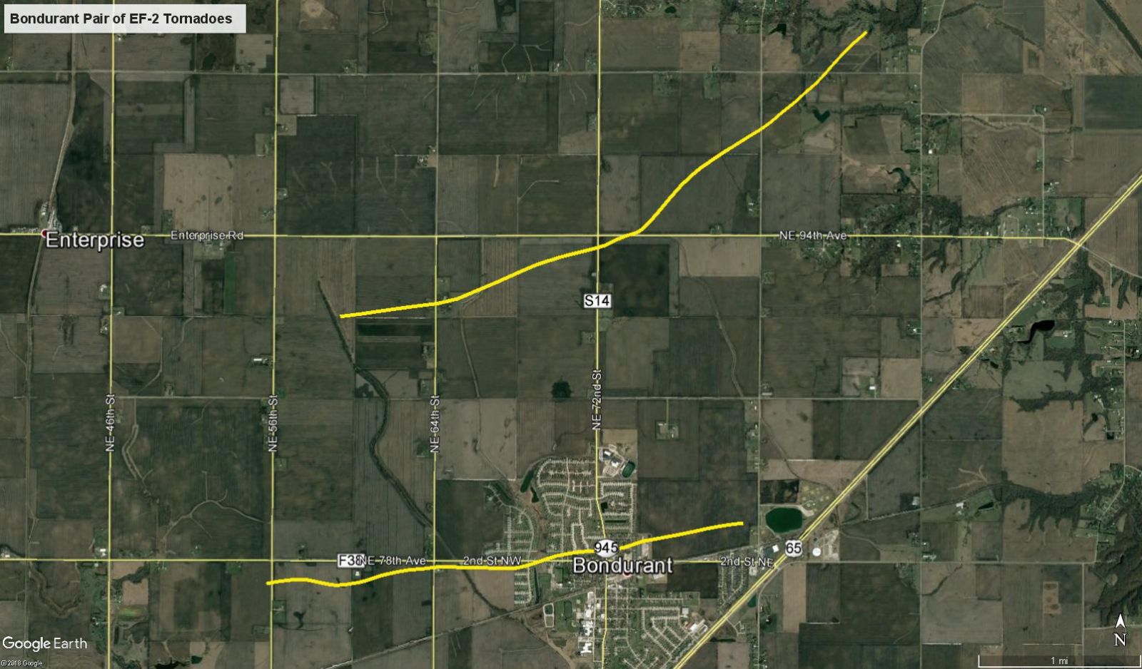 Bondurant Surveyed Damage Points