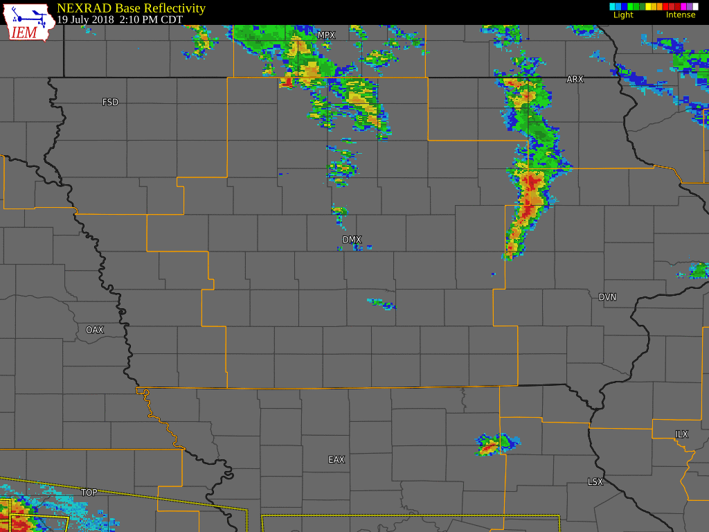 Central Iowa Radar Loop from July 19