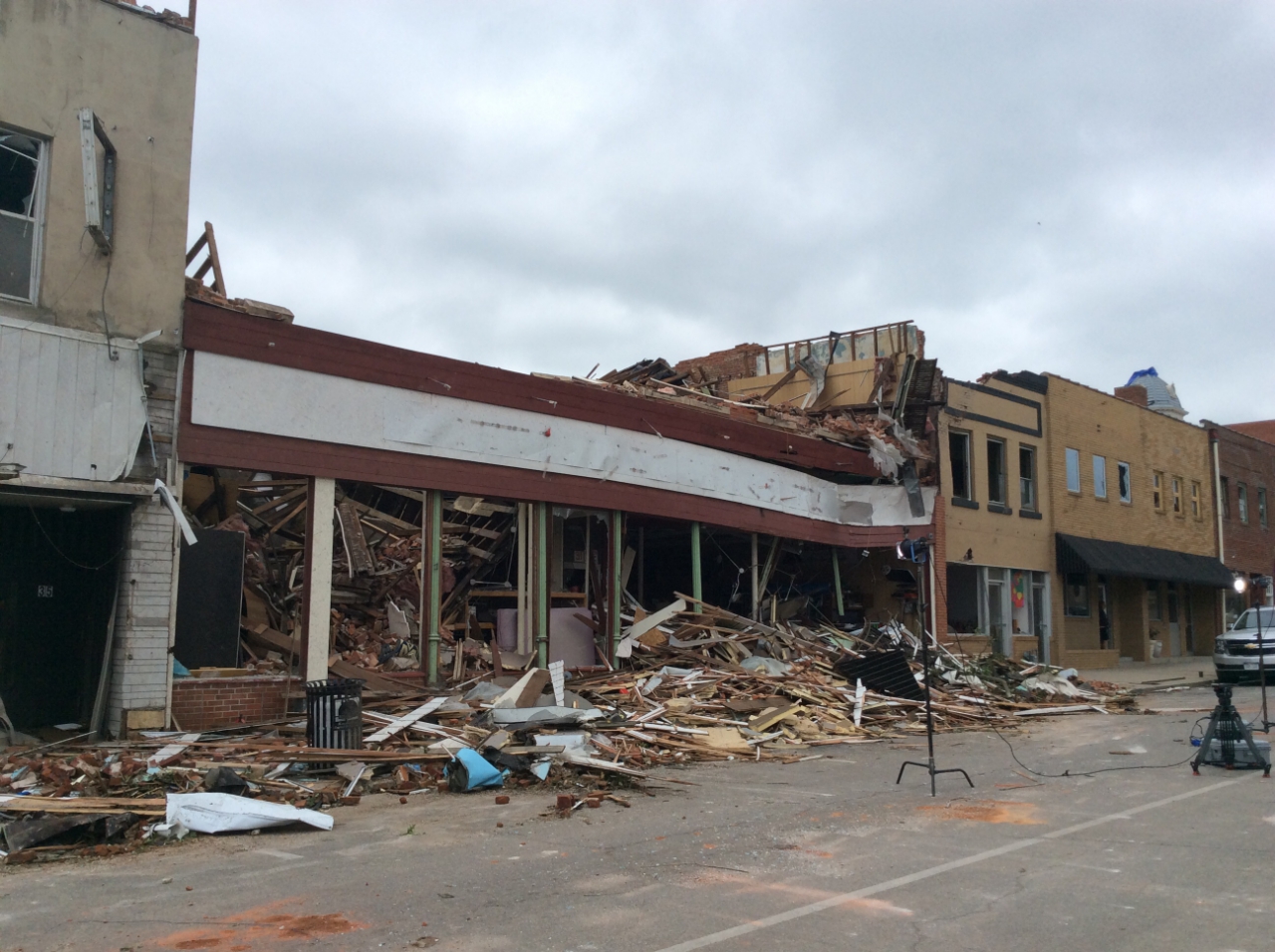 Second Floor of Building Removed