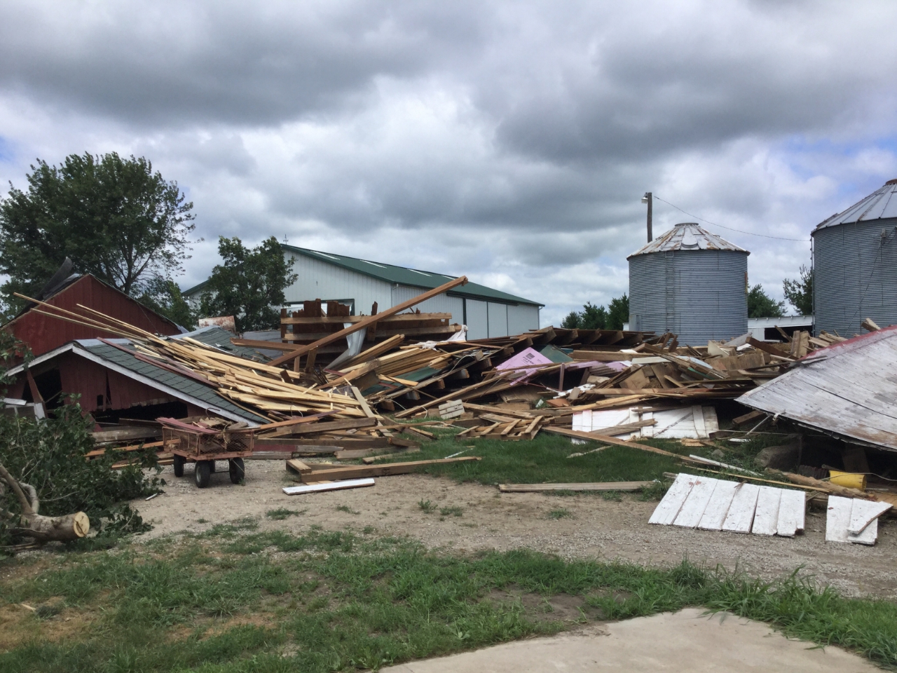 Barn Destroyed