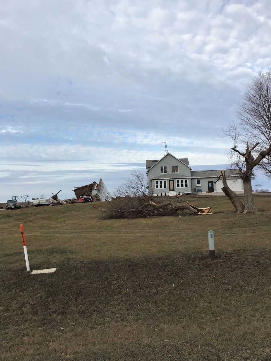 Outbuilding destruction