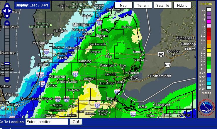 Two Day Precipitation Totals Ending the Morning of November 30th