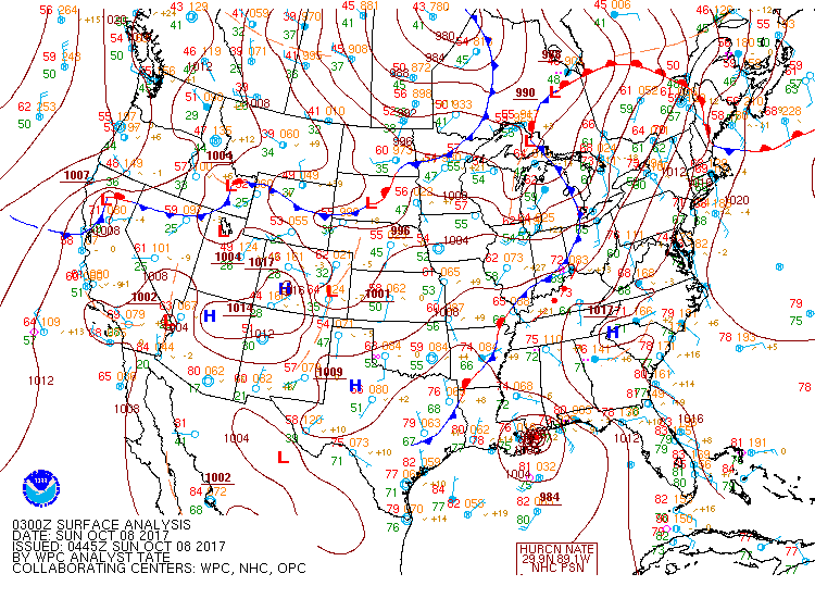 Surface Fronts 11pm