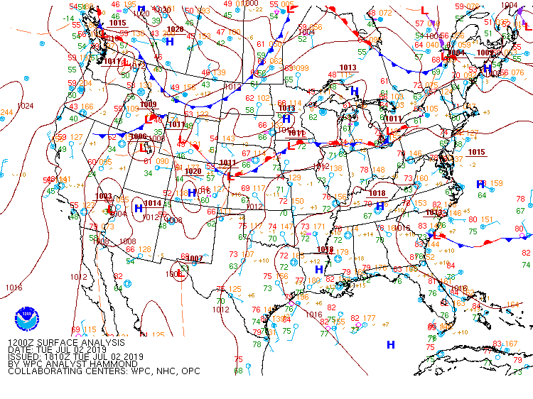 12Z Surface Map