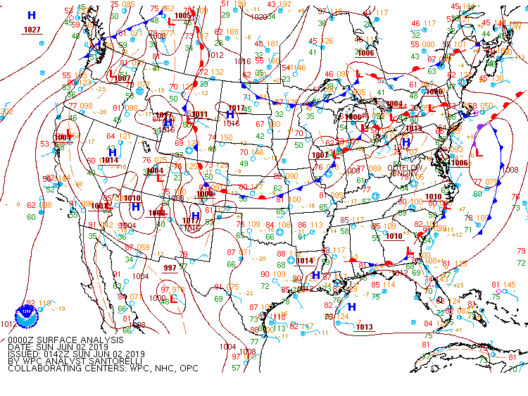 00Z Surface Map