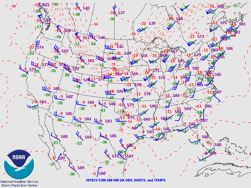 500mb Map