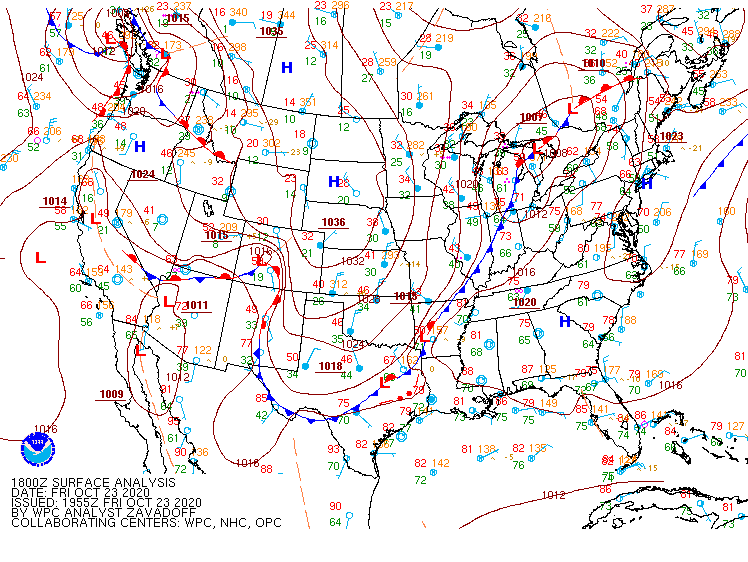 18z Surface Map