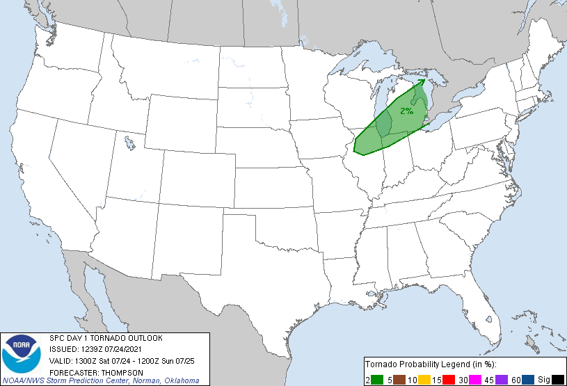 SPC Day 1 Tornado Outlook