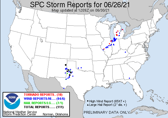 National Storm Reports