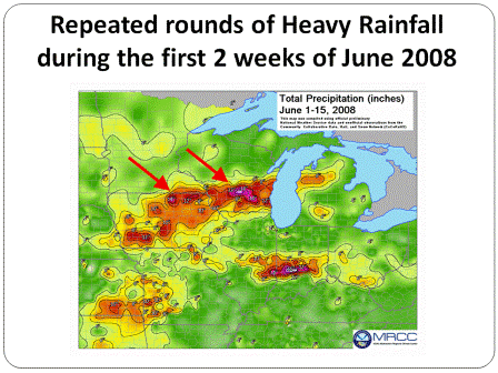June 1-15, 2008 Total Precipitation