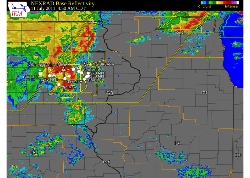 Radar Loop of July 11th 