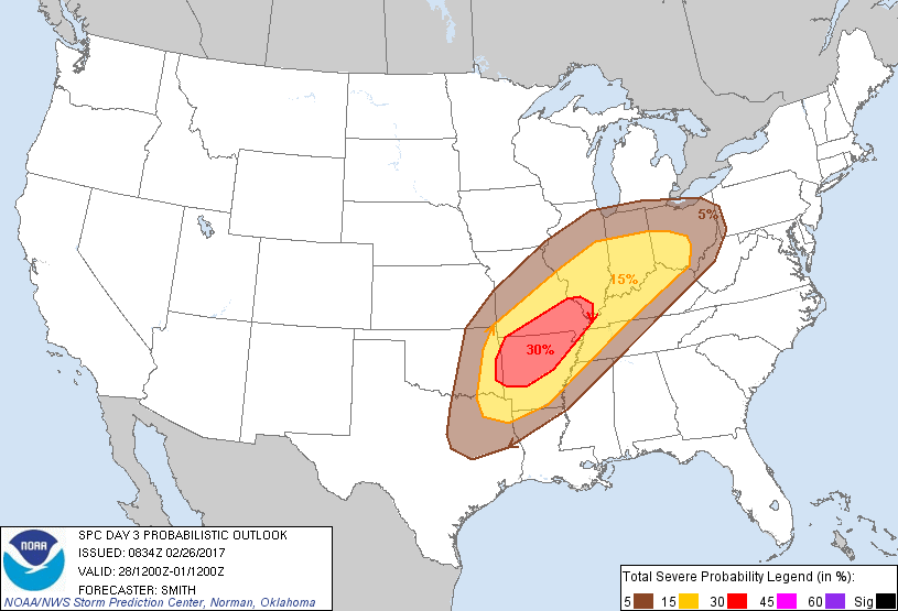 SPC Day 3 Probabilistic Outlook