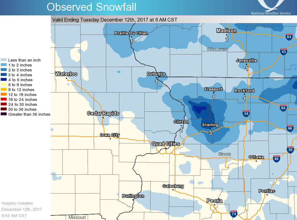 Local Snowfall Map