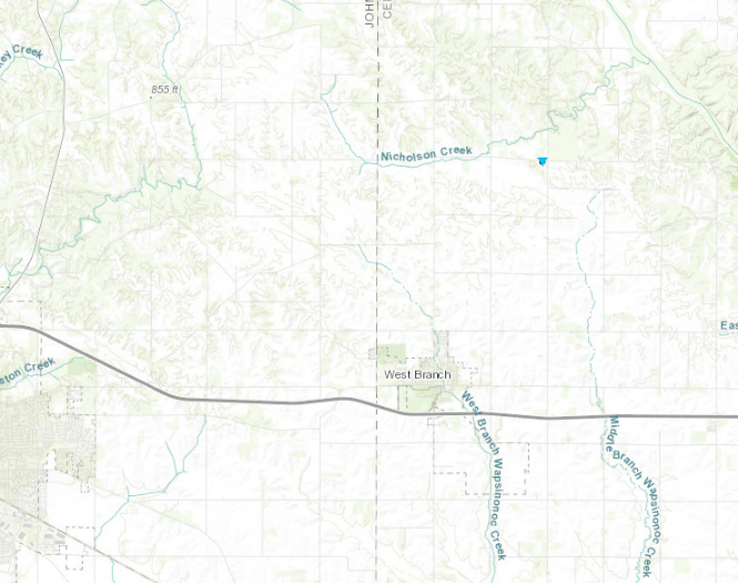 NE WEST BRANCH TOR Track Map - TBD