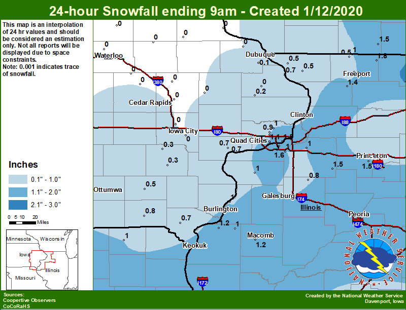 Snowfall Image Available Sunday Morning