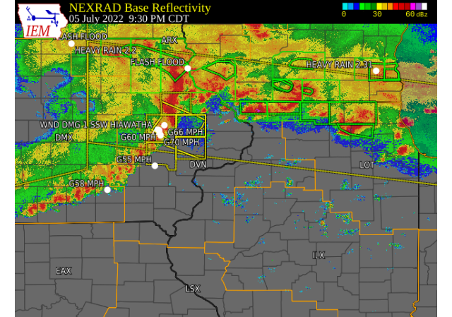 Winthrop Tornado and Damaging Winds: July 5, 2022