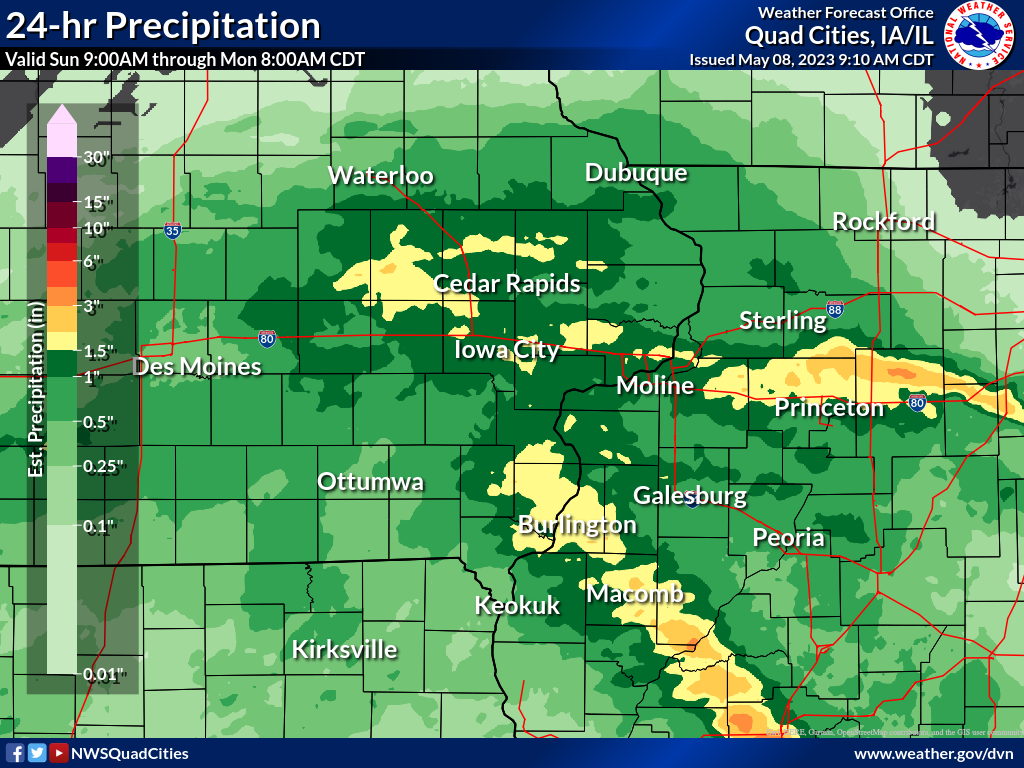 Iowa severe weather forecast shows tornadoes, wind, hail possible