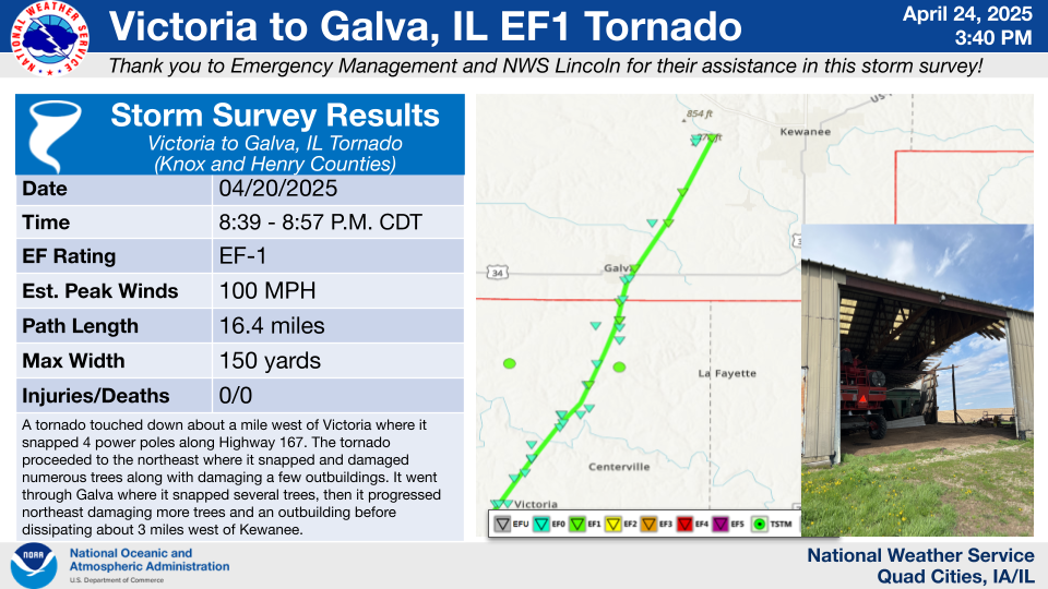 Victoria to Galva Tornado