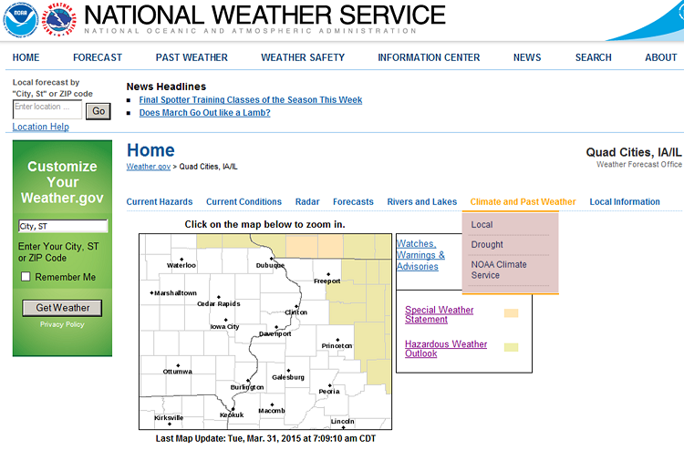 Local Climate Information