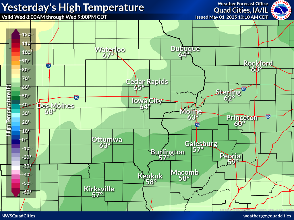 Observed 24-hour maximum temperature