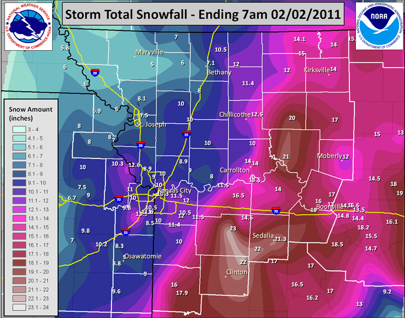 Regional Snowfall Totals