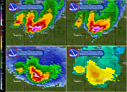 destructive hail near gallatin