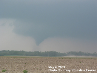 Tornado south of Basehor, KS