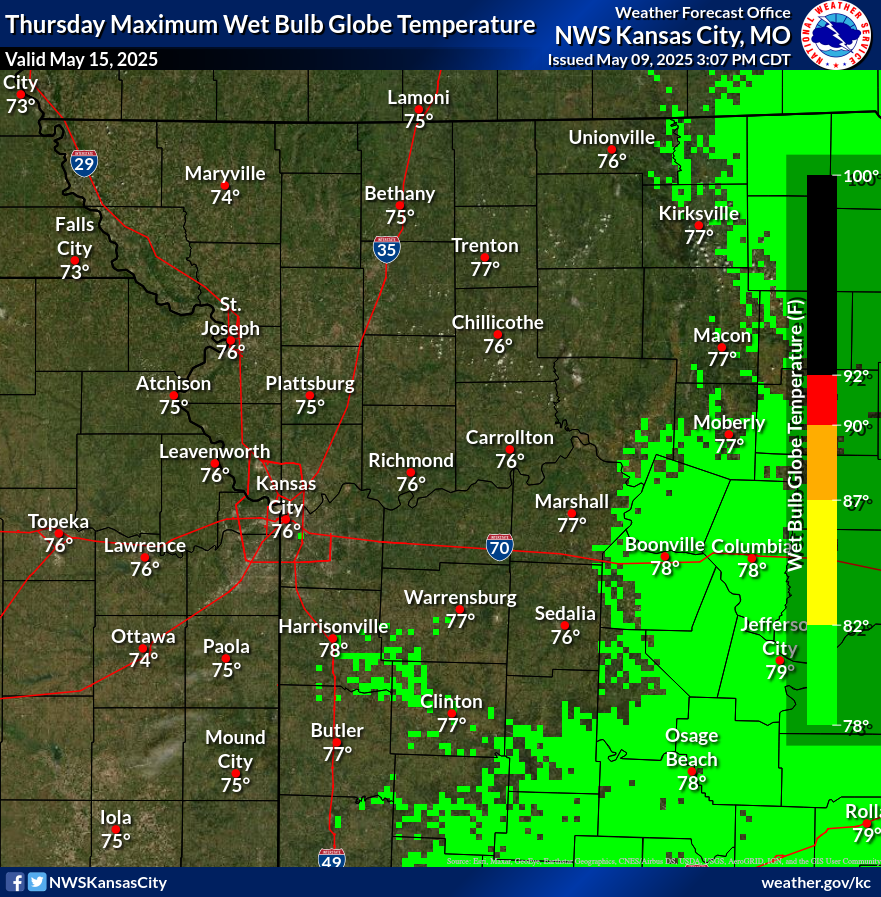 Maximum Wet Bulb Globe Temperature Day 7