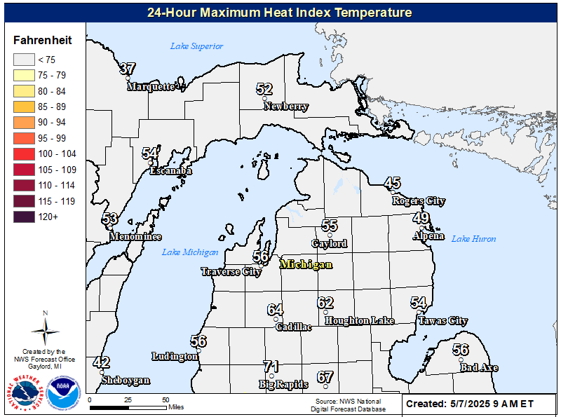 NWS Forecast Maps The Michigan Weather Center