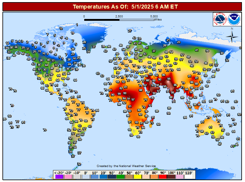 USA Weather Observations CONUS_World_temps