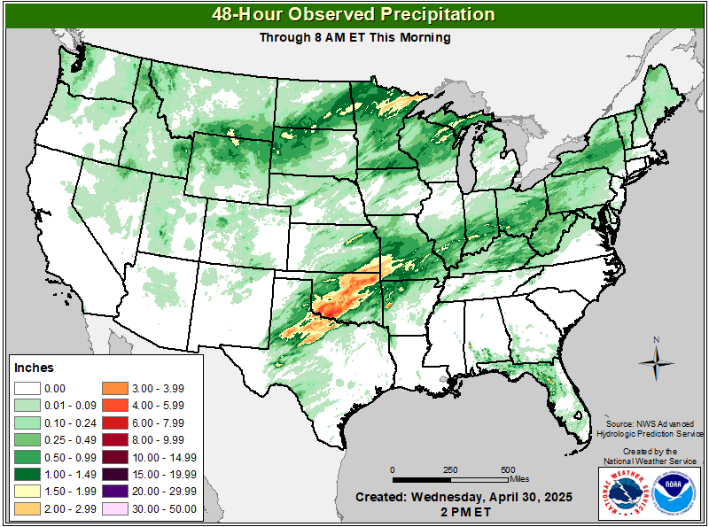 USA Weather Observations CONUS_obs_precip48