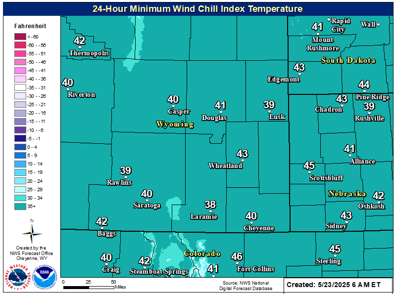 Cheyenne weather map today