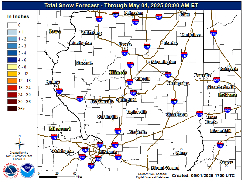 Forecast snowfall