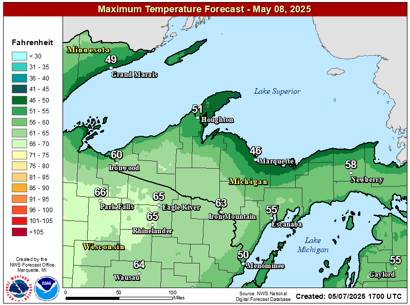 NWS Forecast Maps The Michigan Weather Center