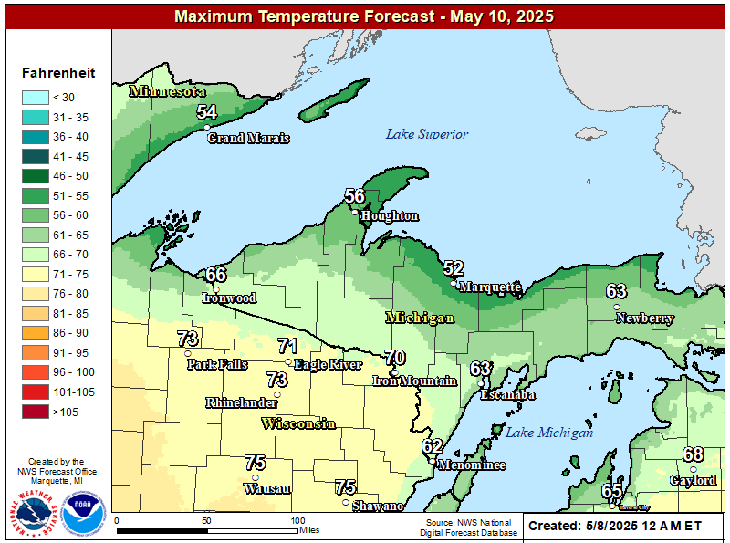 NWS Forecast Maps The Michigan Weather Center