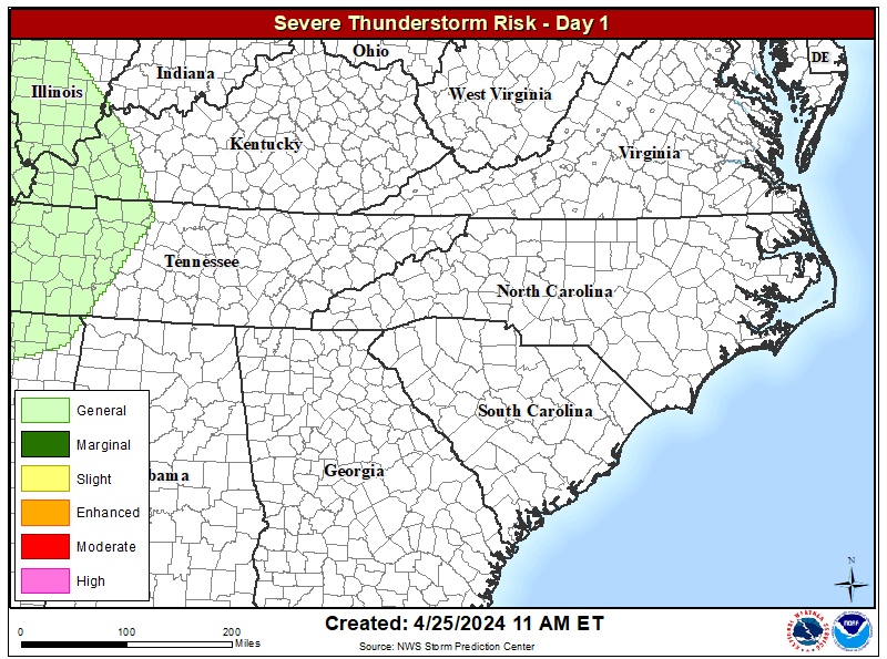 SPC Storm Prediction Severe Weather Outlook