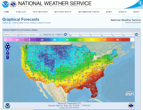 Digital Forecast Map