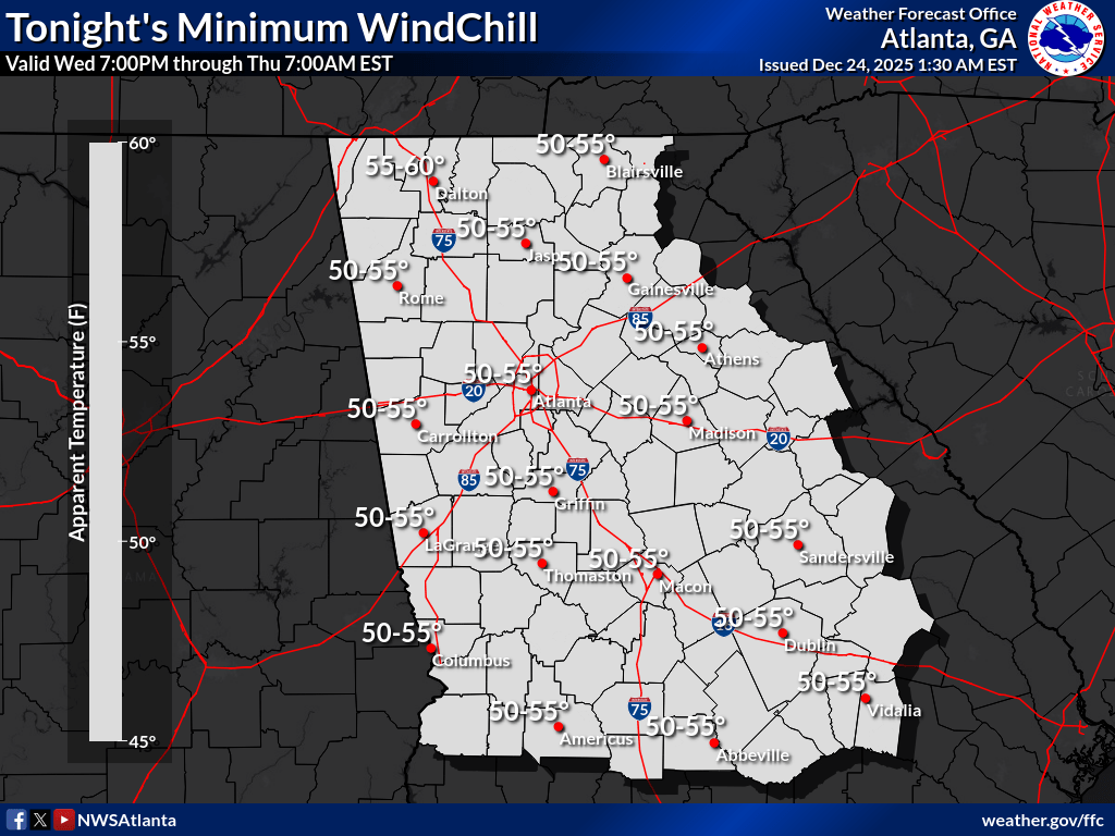 Wind Chill Tonight