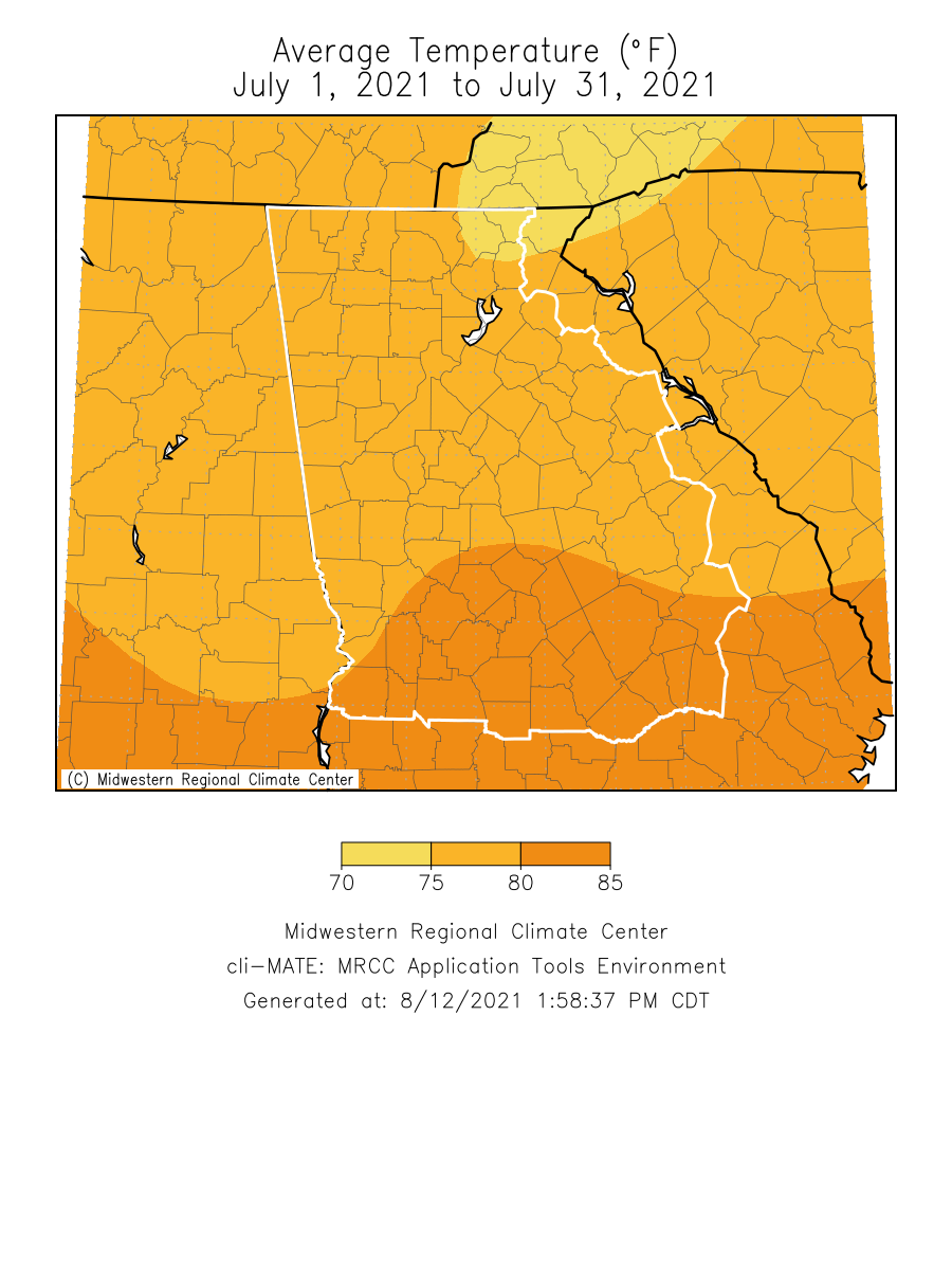 July 2021 Climate Summary
