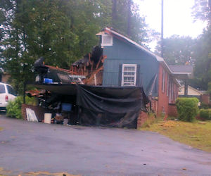 [ Tornado Damage from Holly Springs. ]