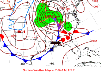 [ Surface map at 8 am EDT Mother's Day. ]