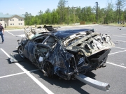 [ Car Damage from EF-1 Tornado at Fort Benning. ]