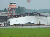 [ damage to hangers and planes ]