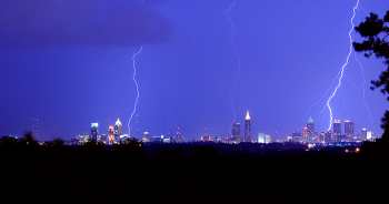 [ spectacular lightning over Atlanta ]