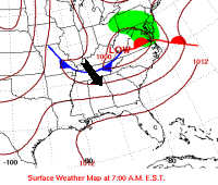 [ Surface map at 8 am EDT May 20, 2008. ]