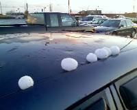 [ Hail hits auto dealership in LaGrange ]